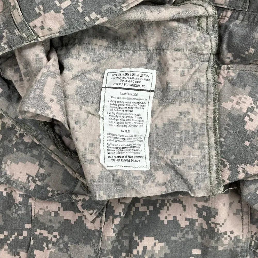 Vintage 90s Military Tactical Pants 36x28 Baggy Wide Leg Digital Camo Large - Picture 5 of 5